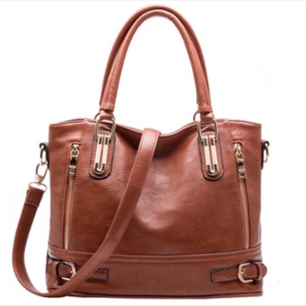 Black Adelaise Vegan Leather Bag - Picture 5 of 6